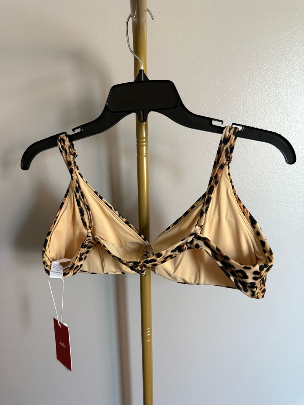 NWT Andie The Bonita Bikini Top – Cheetah Print (XL) - Picture 4 of 5